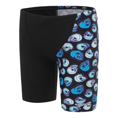 Speedo - Boys - Digital V Cut Jammer - Black/Beautiful Blue/Cyan Blue/Marine Blue/Sea Glass/Diva