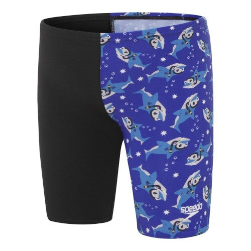 Speedo - Toddler Boys - Shark Jammer - Black/Beautiful Blue/Pebble Grey/Lapis Blue