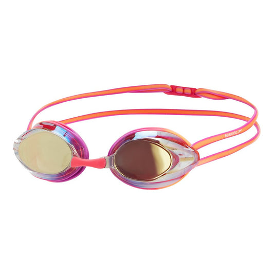 Speedo - Junior Opal Mirror Goggle - Neon Orchid/Papaya Punch/Siren Red