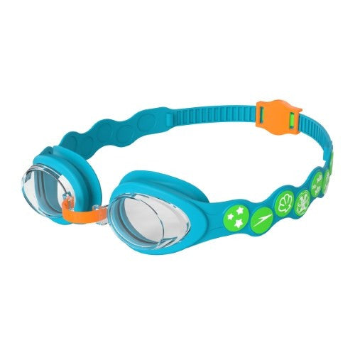 Speedo - Infant Spot Goggle - Azure Blue/Fluro Green/Fluro Orange/Clear