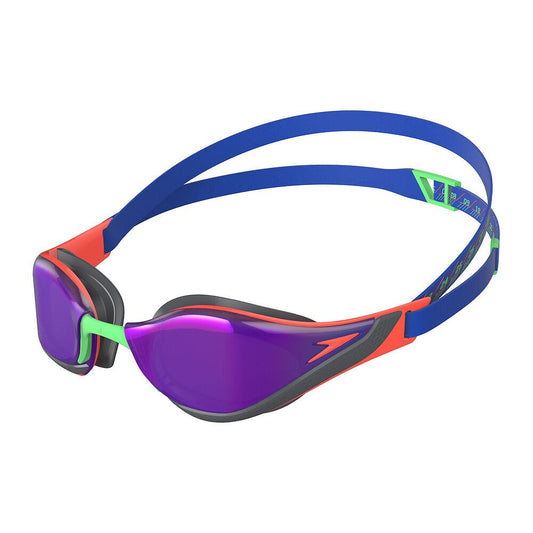 Speedo - Fastskin Pure Focus Mirror Goggle - Cobalt Pop/Volcanic Orange/Green Glow/Flash Purple