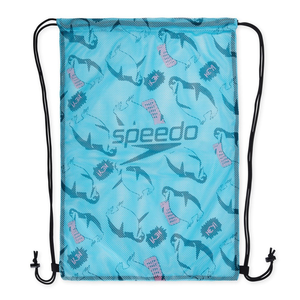 Speedo - Printed Mesh Bag - Light Adriatic/Nordic Teal/Flamingo Pink