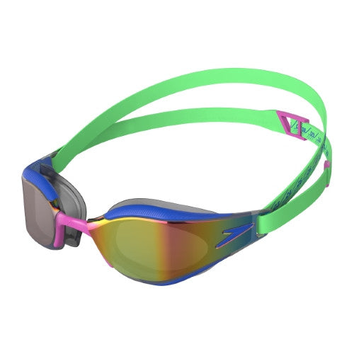 Speedo - Fastskin Hyper Elite Mirror Goggle - Green Glow/Cobalt Pop/Orchid Shine/Ruby