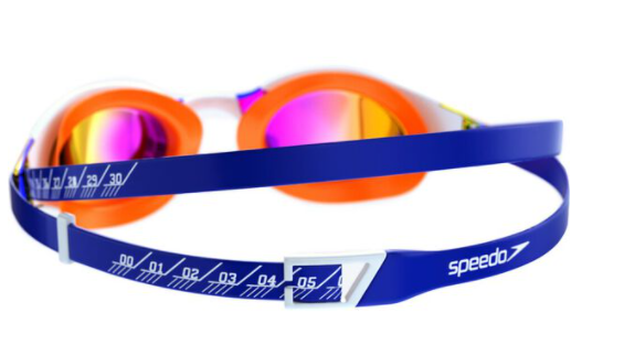 Speedo - Fastskin Hyper Elite Mirror Goggle - Blue Flame/Dragon Fire/Rose Gold