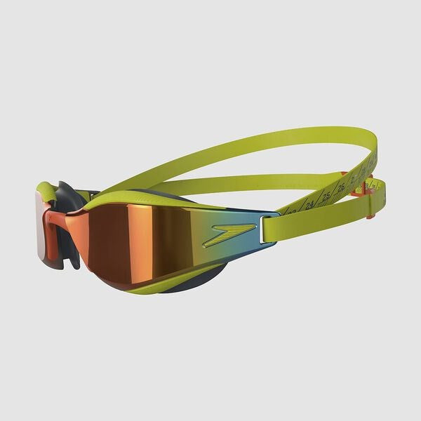 Speedo - Fastskin Hyper Elite Mirror Goggle - Atomic Lime/Salso/Orange Gold