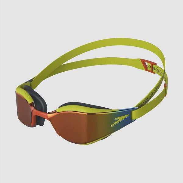 Speedo - Fastskin Hyper Elite Mirror Goggle - Atomic Lime/Salso/Orange Gold