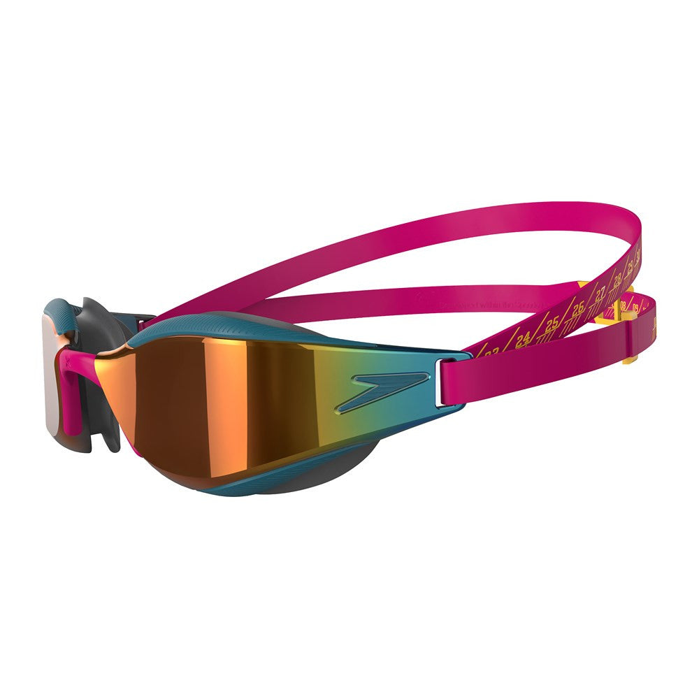 Speedo - Fastskin Hyper Elite Mirror Goggle - Magenta/Nordic Teal/Radiant Yellow/Fire Gold