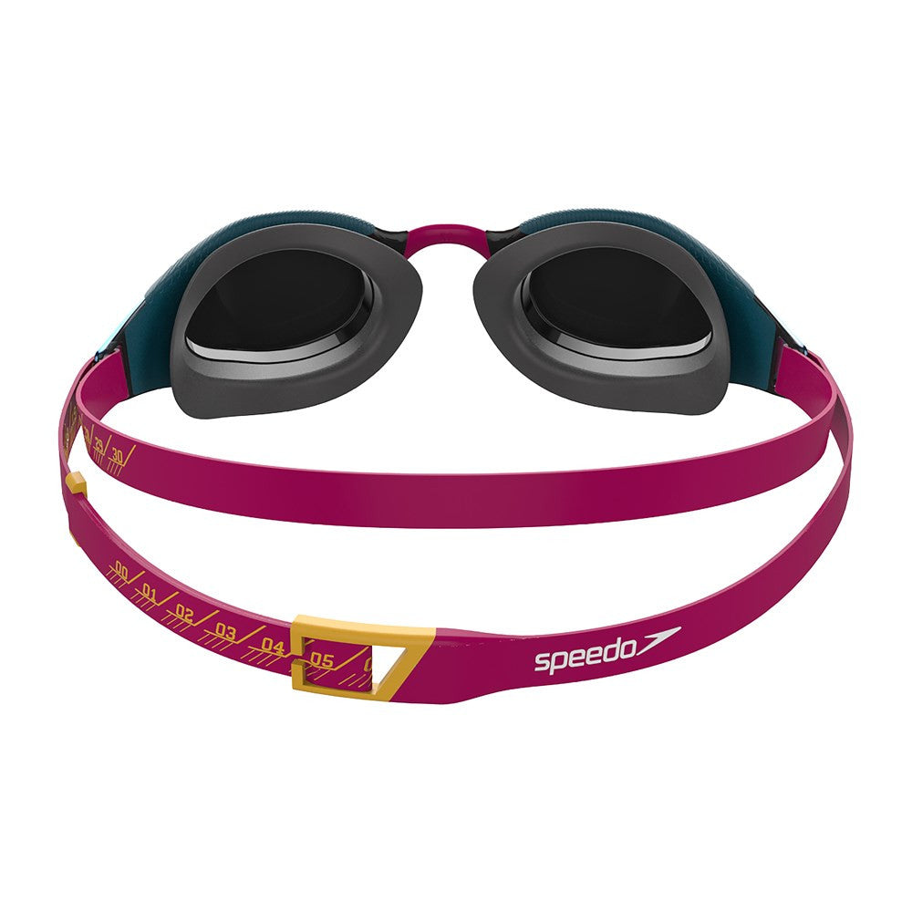 Speedo - Fastskin Hyper Elite Mirror Goggle - Magenta/Nordic Teal/Radiant Yellow/Fire Gold