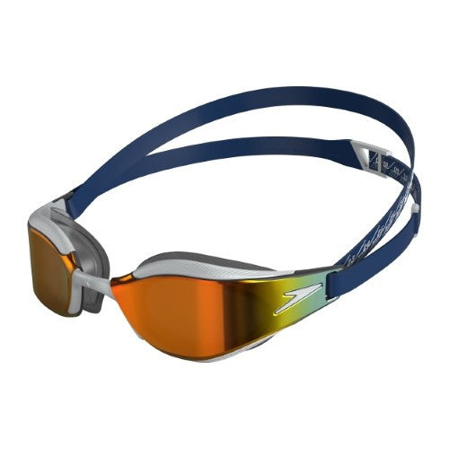 Speedo - Fastskin Junior Hyper Elite Mirror Goggle - Ammonite Blue/Silver/Fire Gold