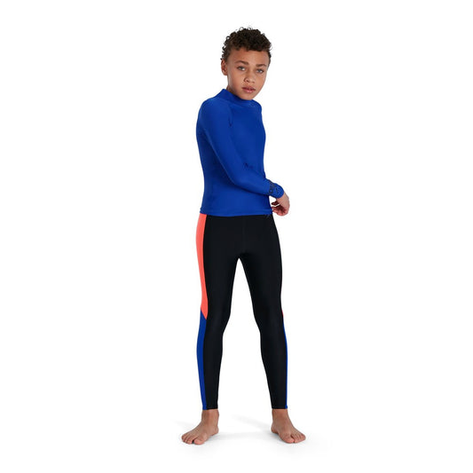 Speedo - Boys - Long Sleeve Rash Sun Top - Blue Flame/Black