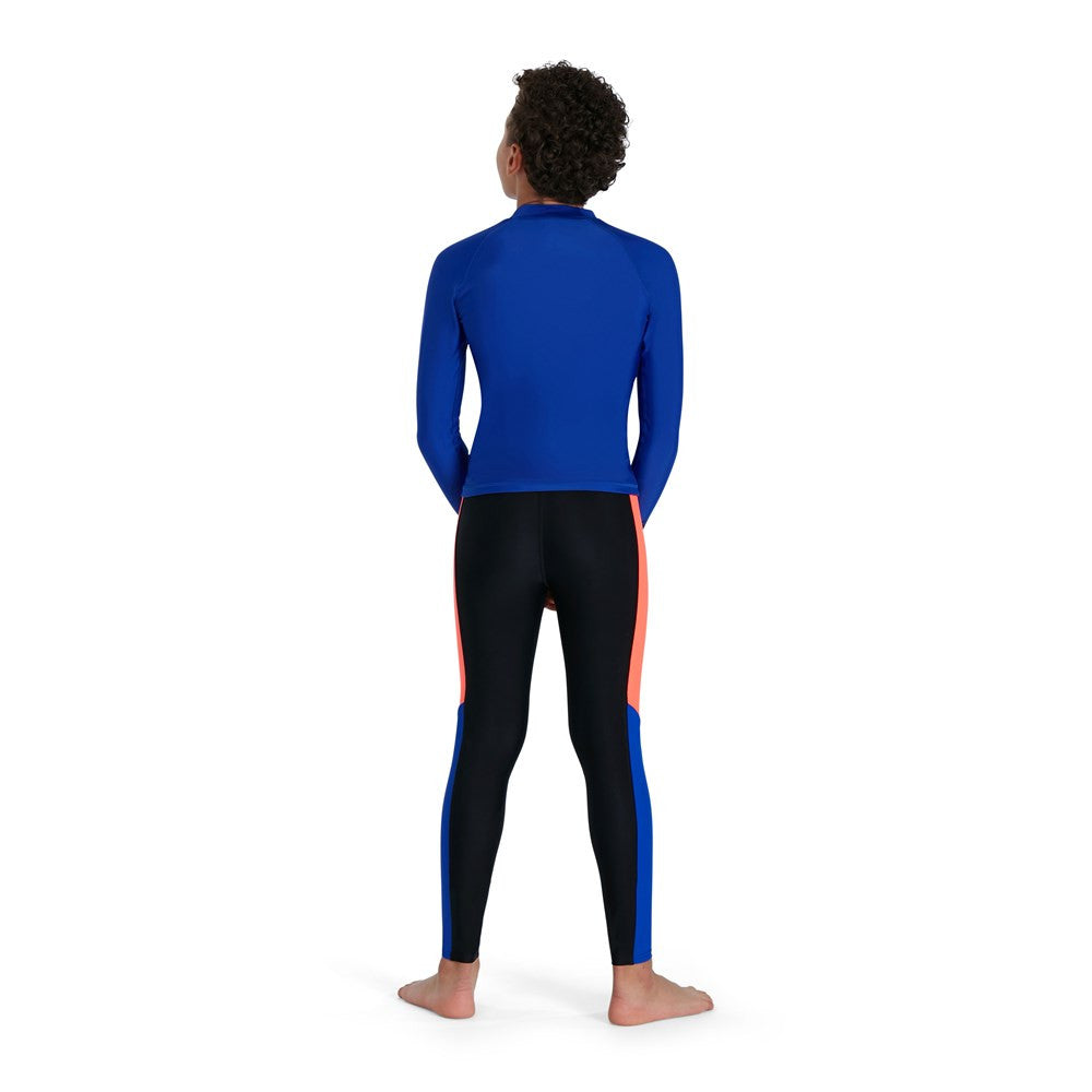 Speedo - Boys - Long Sleeve Rash Sun Top - Blue Flame/Black