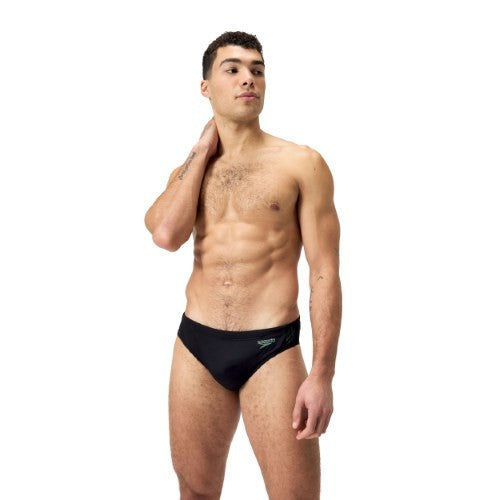 Speedo - Mens - HyperBoom Splice 7cm Brief - Black/Country Green