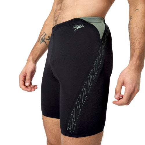 Speedo - Mens - Endurance+ HyperBoom Splice Jammer - Black/Country Green