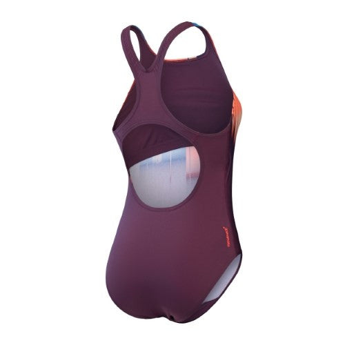 Speedo - Womens - Endurance+ MAX Digital Printed Medalist One Piece - Plum Dandy/Siren Red/Nectarine/Picton