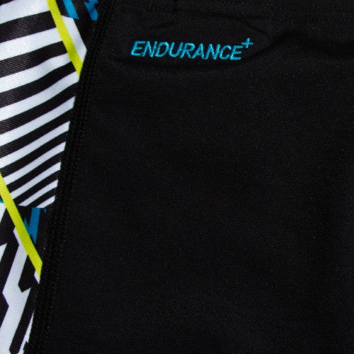 Speedo - Boys - Endurance+ Digital Panel Jammer - Black/White/Watermelon/Bolt/Bitter Lime