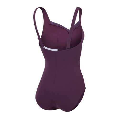 Speedo - Womens - Shaping Luna Lustre One Piece - Plum Dandy