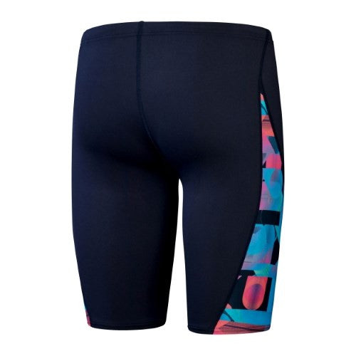 Speedo - Mens - Endurance+ Allover Digital V-Cut Jammer - True Navy/Siren Red