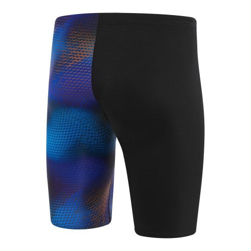 Speedo - Mens - Endurance+ Allover Jammer - Black/Beautiful Blue/Bolt/Carrot Cake