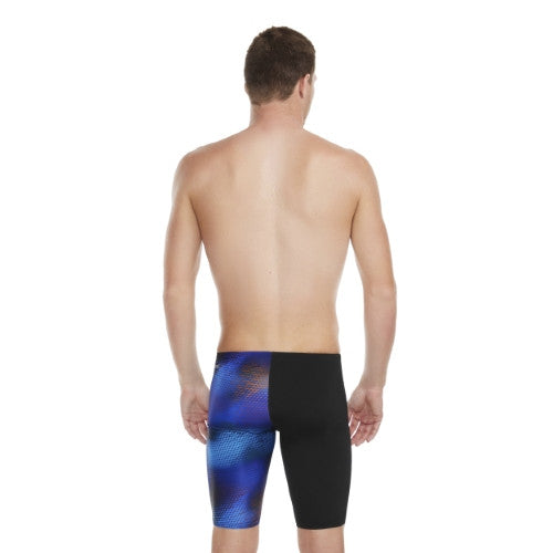 Speedo - Mens - Endurance+ Allover Jammer - Black/Beautiful Blue/Bolt/Carrot Cake