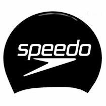 Speedo - Silicone Long Hair Logo Cap - Black