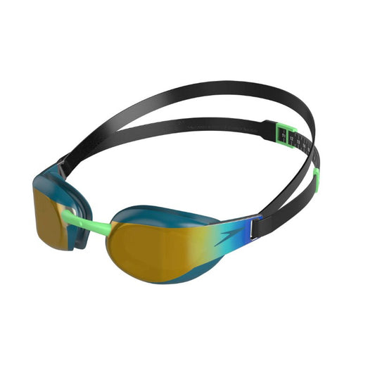 Speedo - Fastskin Elite Mirror Goggle - Green/Gold