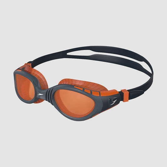 Speedo - Futura Biofuse Flexiseal Goggle - True Navy/Oxid Grey/Dragon Fire Orange