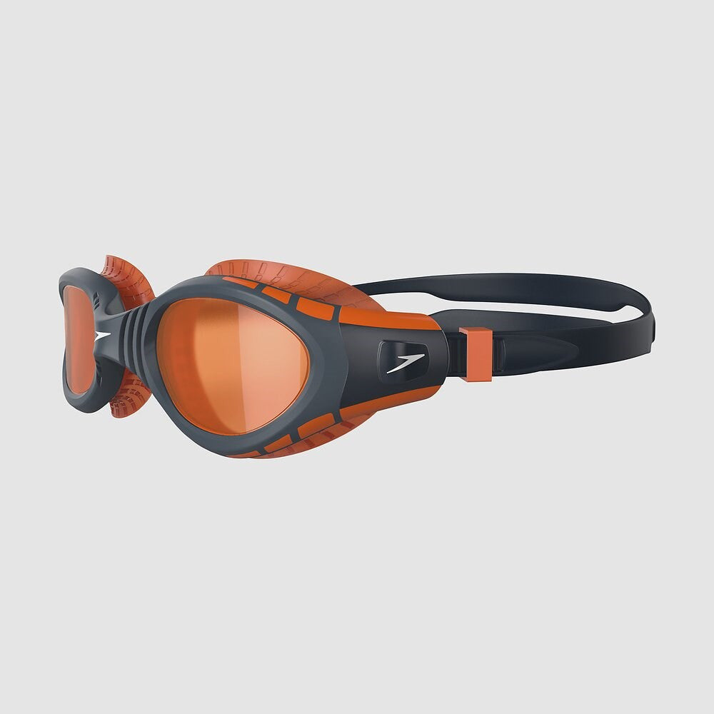 Speedo - Futura Biofuse Flexiseal Goggle - True Navy/Oxid Grey/Dragon Fire Orange