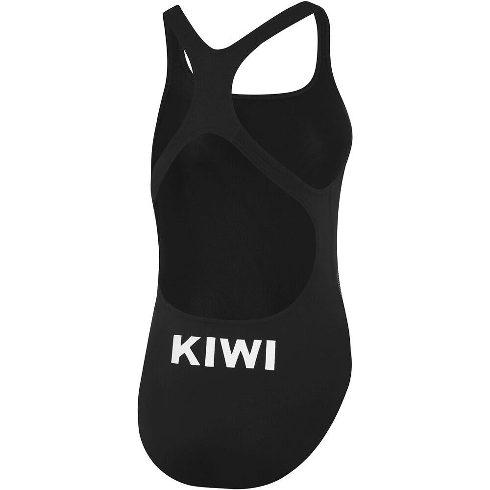 Speedo - Girls - Kiwi Medalist One Piece - Black/Silver