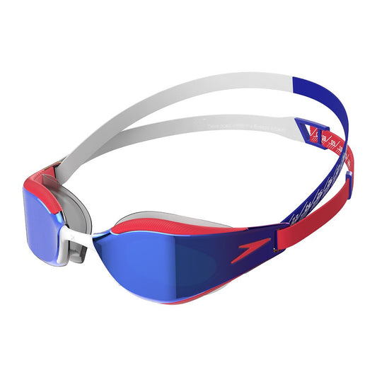 Speedo - Fastskin Hyper Elite Mirror Goggle - White/True Cobalt/Watermelon