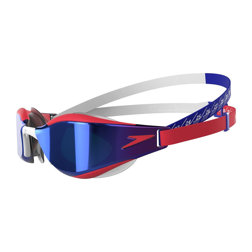 Speedo - Fastskin Hyper Elite Mirror Goggle - White/True Cobalt/Watermelon