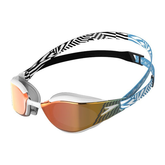 Speedo - Fastskin Hyper Elite Mirror Goggle - Picton Blue/Black/White