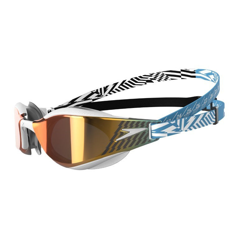 Speedo - Fastskin Hyper Elite Mirror Goggle - Picton Blue/Black/White