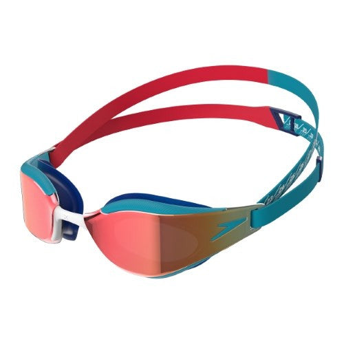 Speedo - Fastskin Junior Hyper Elite Mirror Goggle - Flame Red/Bolt/Smoke/Shadow