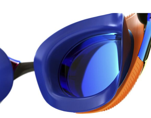 Speedo - Fastskin Junior Hyper Elite Mirror Goggle - Orange/Blue