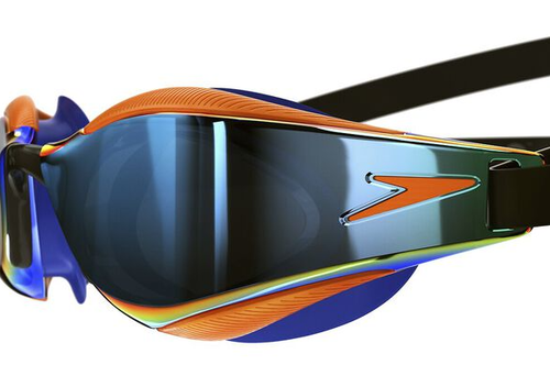 Speedo - Fastskin Junior Hyper Elite Mirror Goggle - Orange/Blue