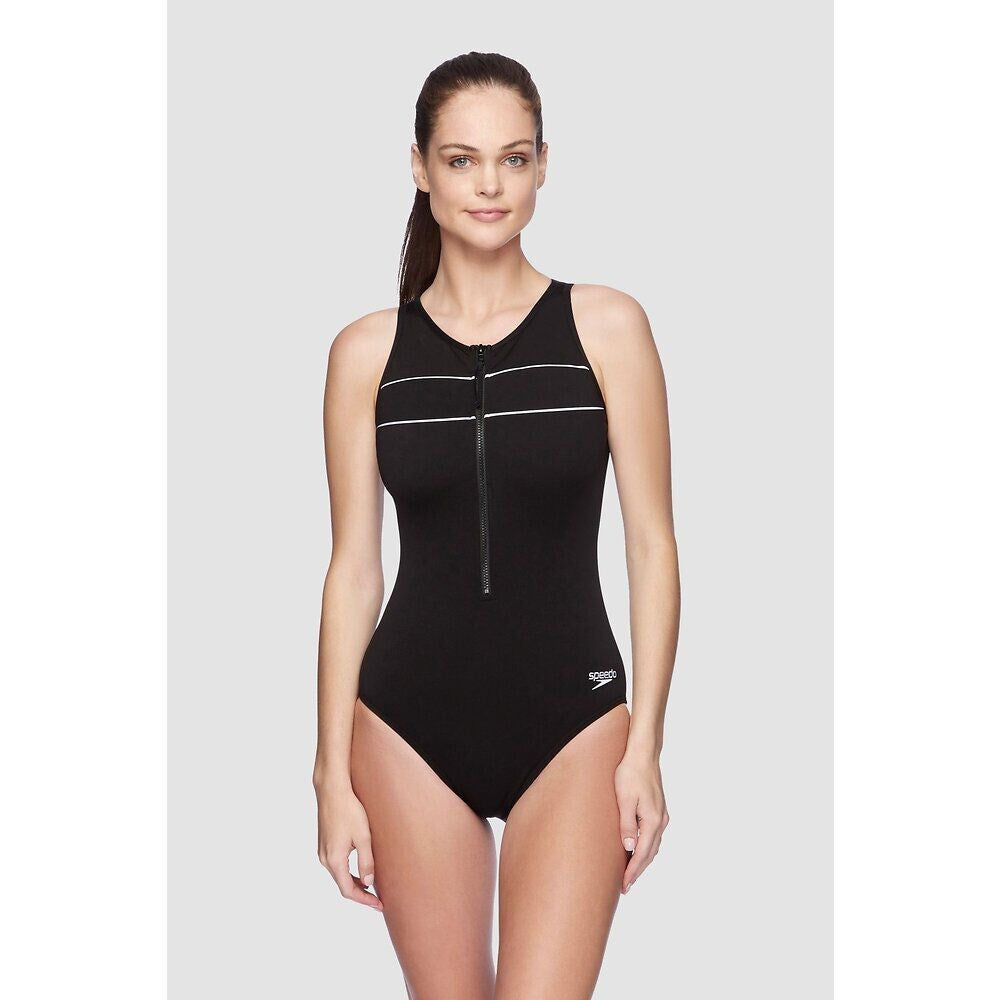 Speedo - Womens - Spirit Turbo Suit One Piece - Black/White