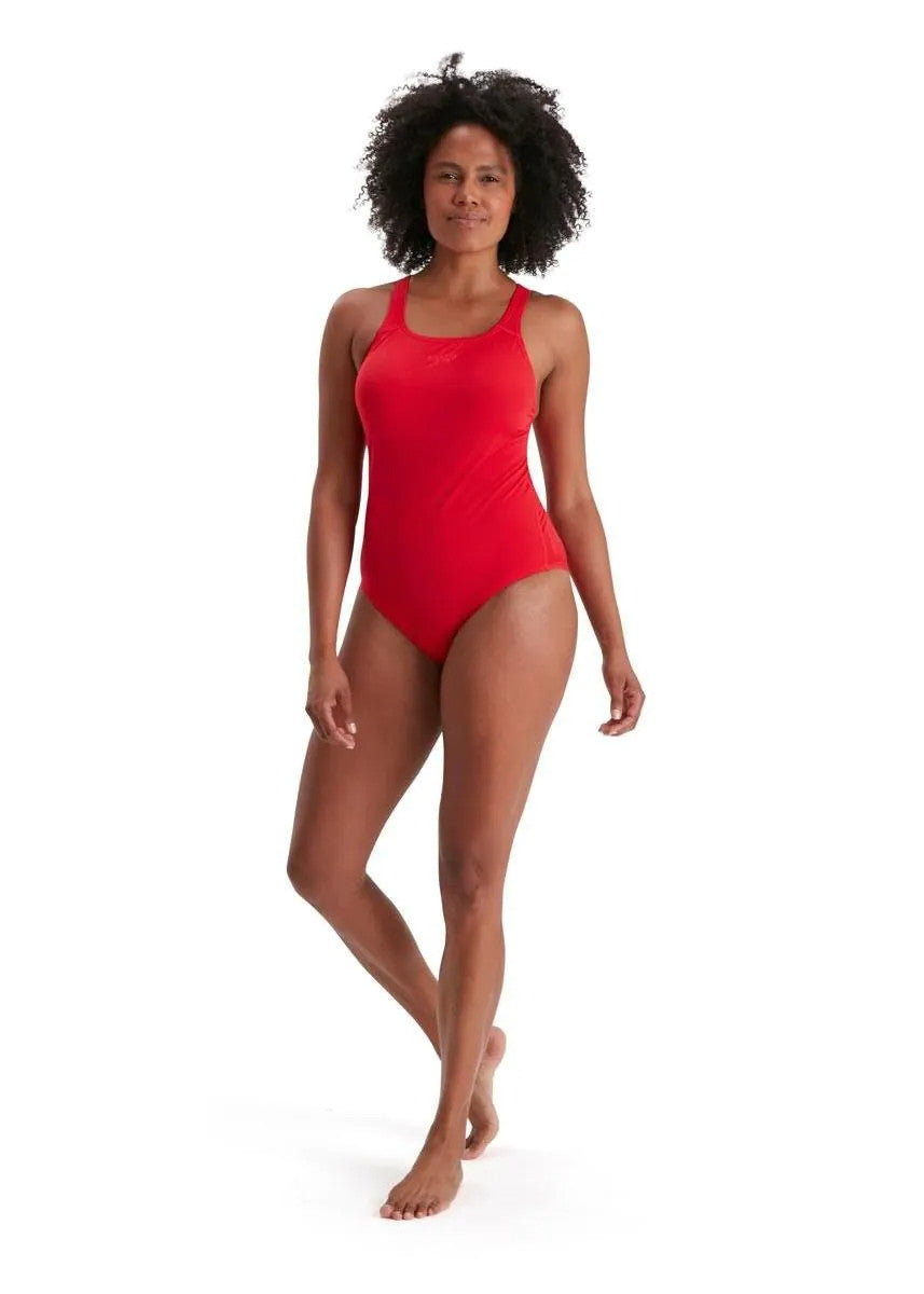 Speedo - Womens - Eco Endurance+ Medalist One Piece - Fed Red