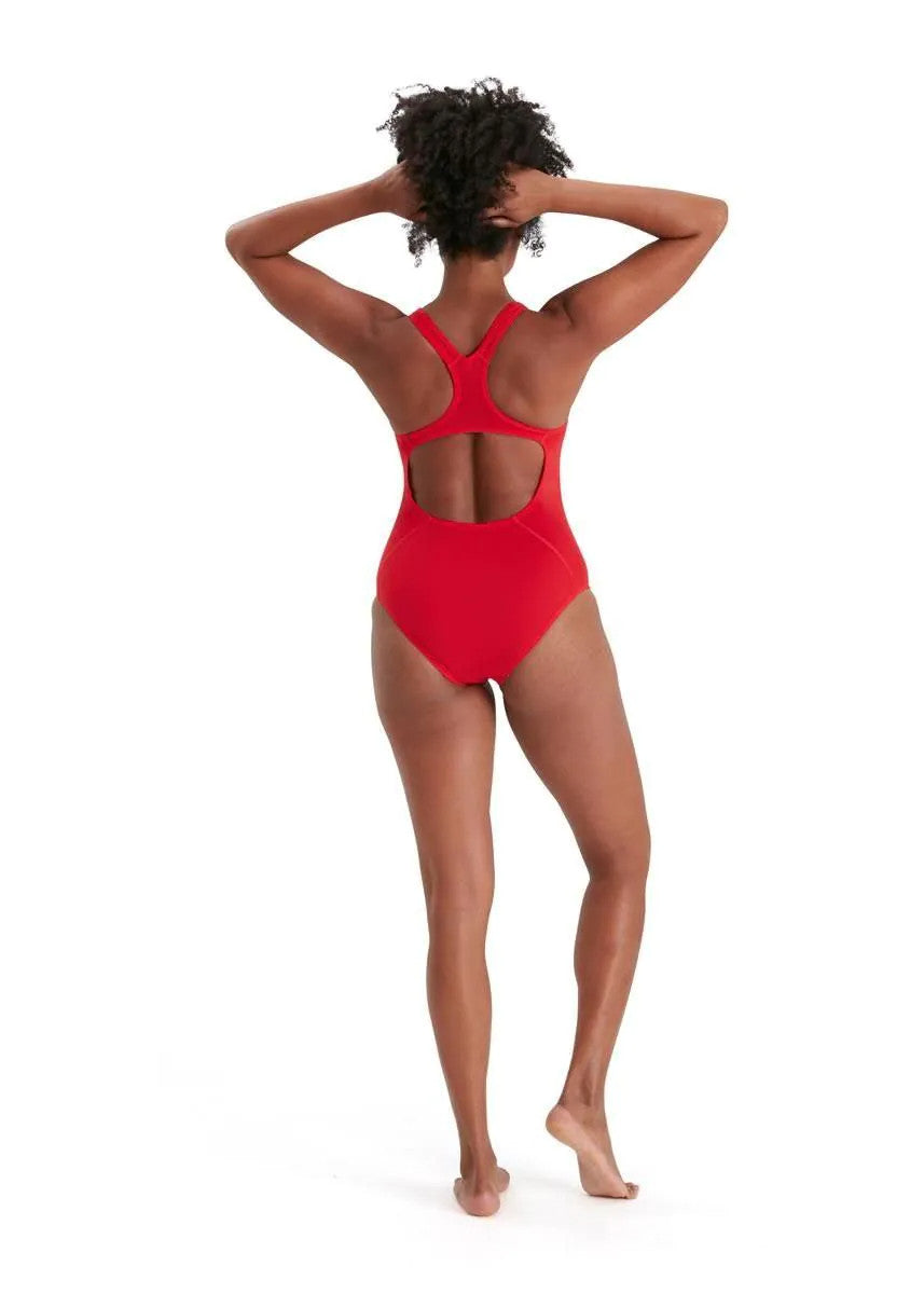 Speedo - Womens - Eco Endurance+ Medalist One Piece - Fed Red