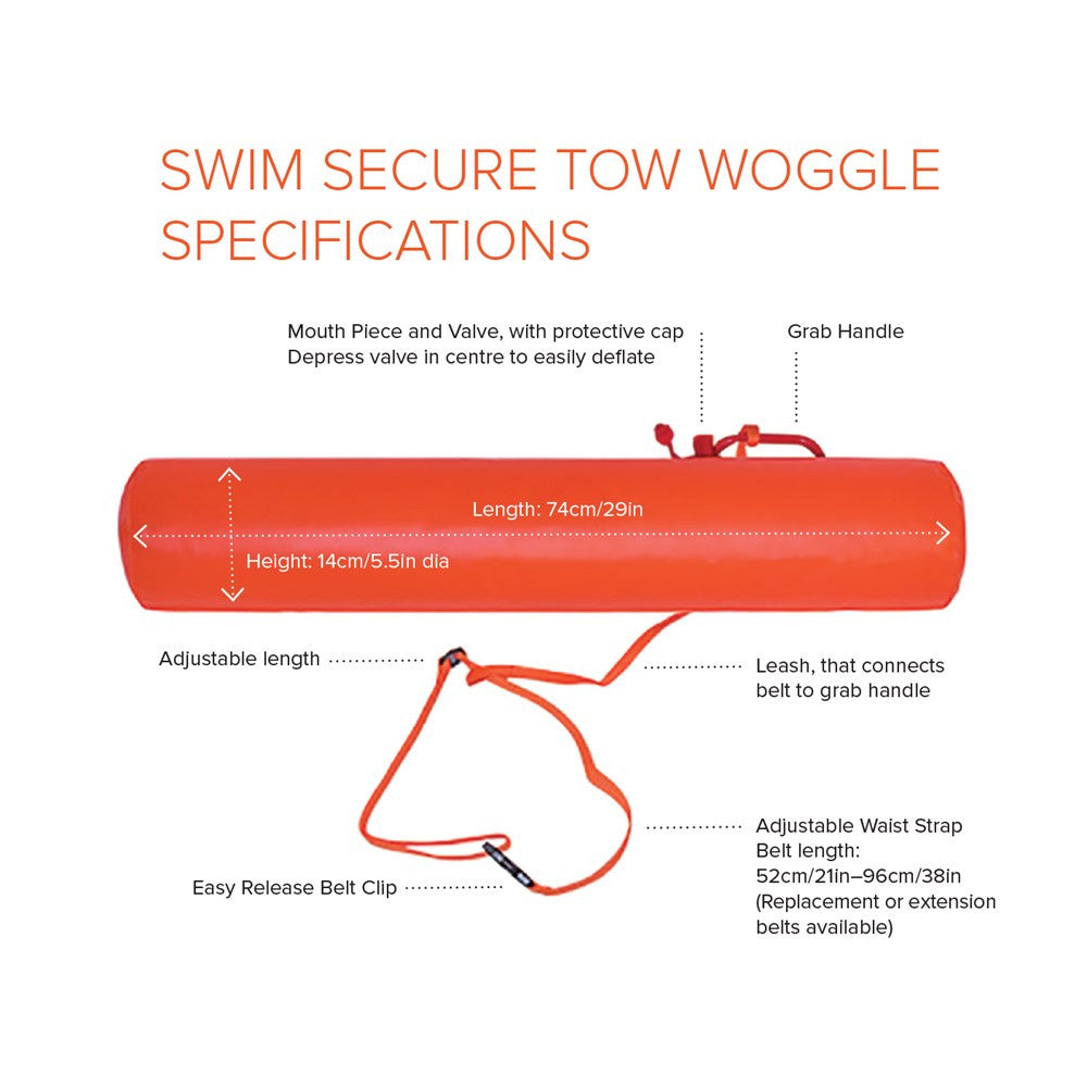 Swim Secure - Tow Woggle - Orange