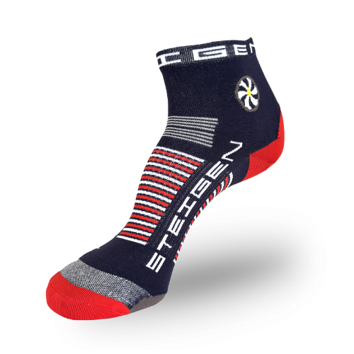 Steigen - 1/4 Length Running Socks - Navy