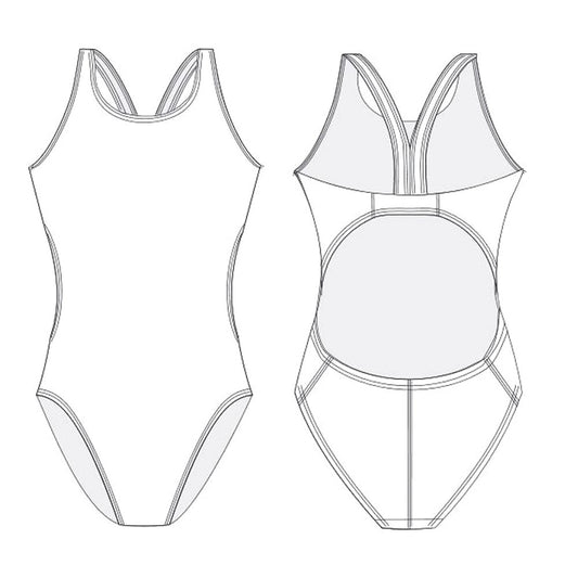 Teamline - Womens Bladeback Swimsuit Template