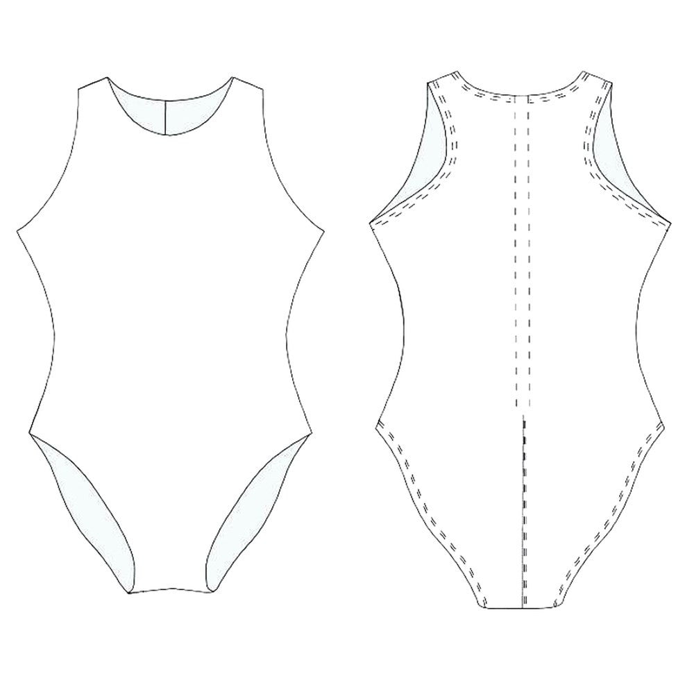 Teamline - Womens Water Polo Suit Template