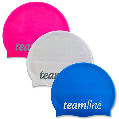 Teamline - Junior Euro Suede Silicone Swim Cap - Various Colours