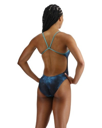 TYR - Womens - Durafast Elite Cutoutfit - Teal/Multi Cosmic Night - One Piece