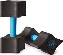 TYR - Aquatic Resistance Dumbbells - Black/Blue