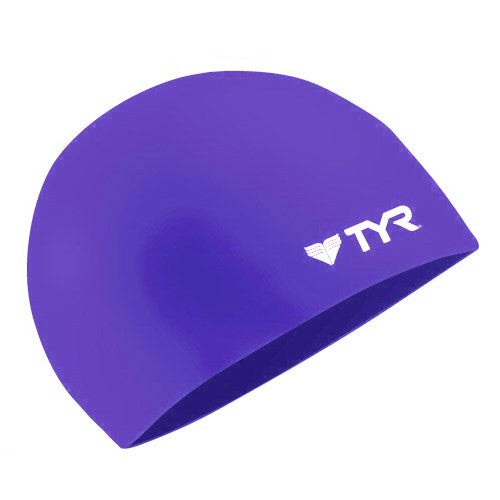 TYR - Silicone Swim Cap Wrinkle Free - Purple