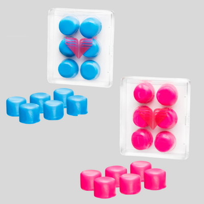 TYR - Youth Silicone Ear Plugs 3 pairs - Blue or Pink