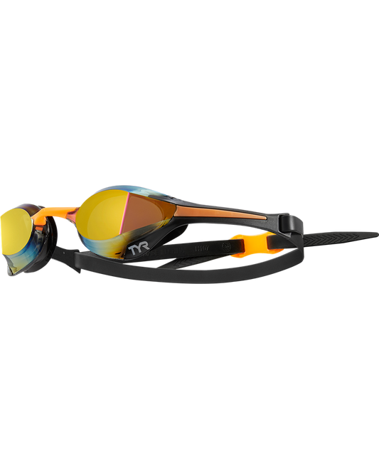 TYR - Tracer-X Elite Racing Mirrored Goggle - Gold/Orange