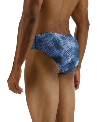 TYR - Mens - Durafast Elite Brief - Blue Ice Starhex Racer