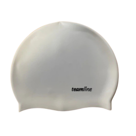 Teamline - Silicone Swim Cap - White